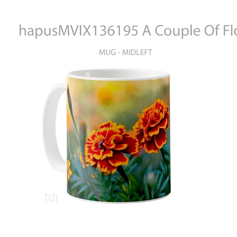 Mug A Couple Of Flowers Gelas Pemandangan Alam - All-side / Desain