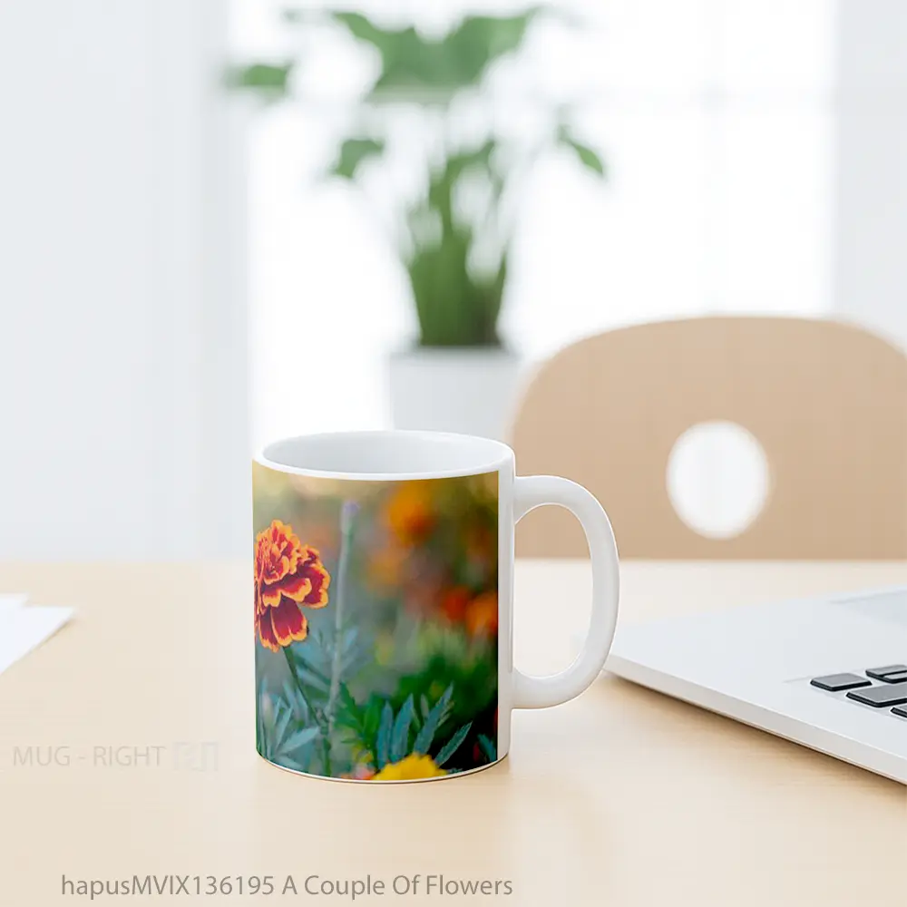 Mug A Couple Of Flowers Gelas Pemandangan Alam - All-side / Desain