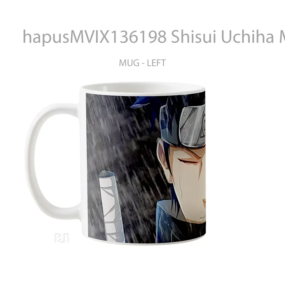 Mug Shisui Uchiha Mangekyo Sharingan Gelas Keramik Unik - All-side / Desain