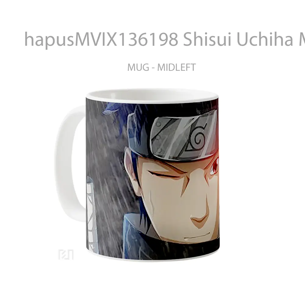 Mug Shisui Uchiha Mangekyo Sharingan Gelas Keramik Unik - All-side / Desain
