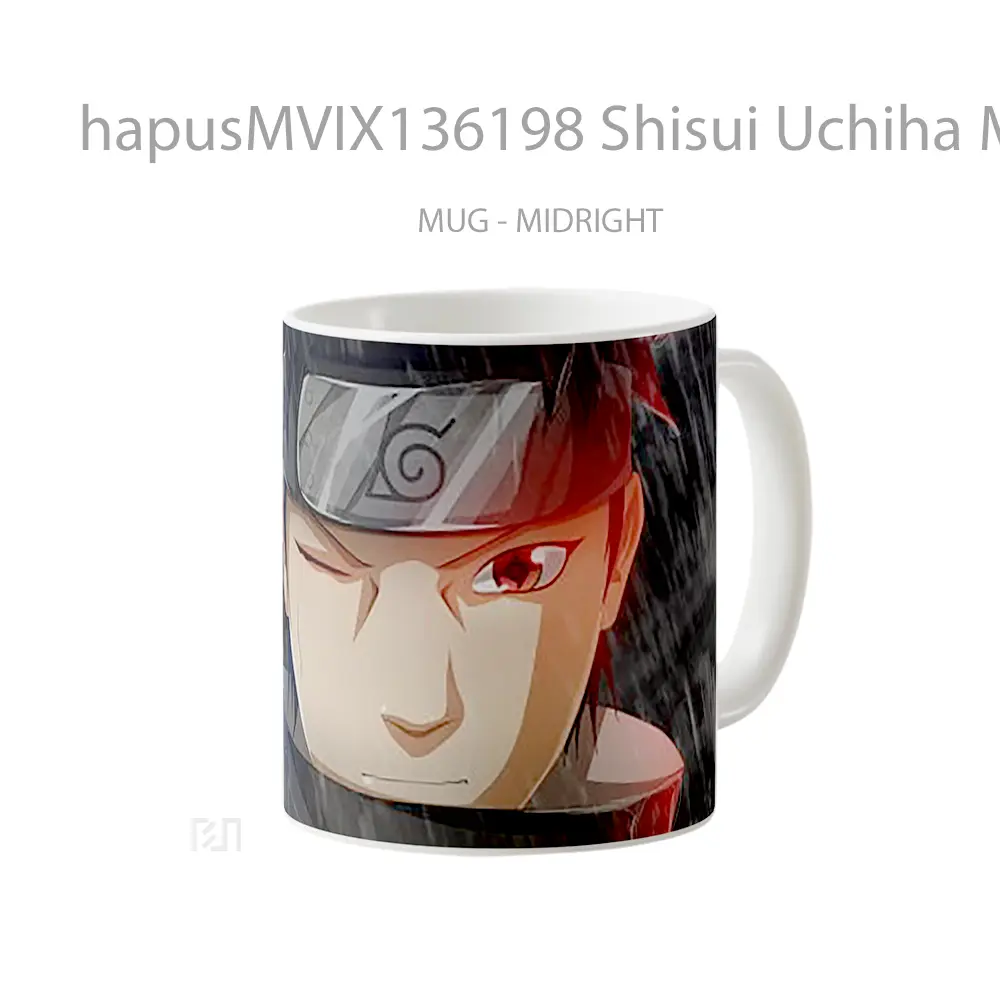 Mug Shisui Uchiha Mangekyo Sharingan Gelas Keramik Unik - All-side / Desain