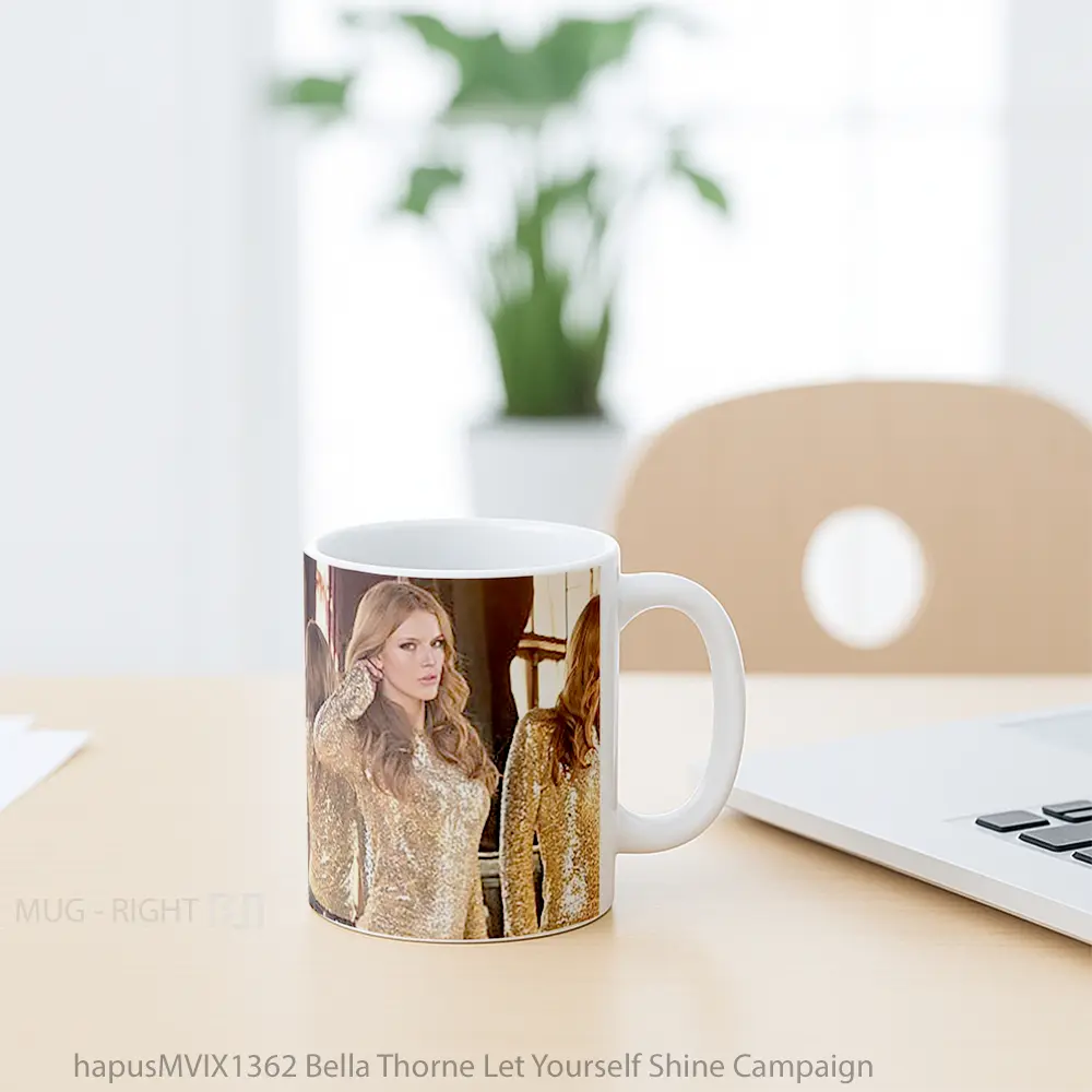 Mug Bella Thorne Let Yourself Shine Campaign Gelas Keramik Unik - All-side / Desain