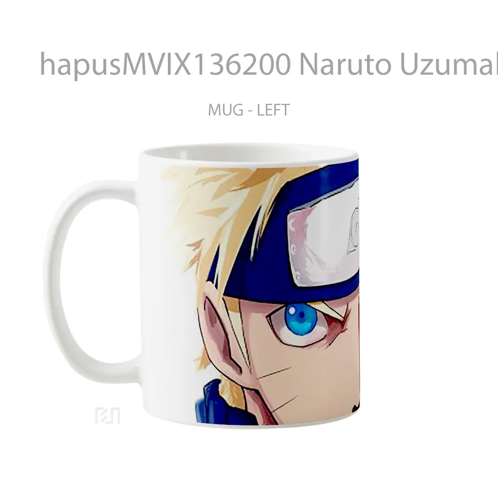 Mug Naruto Uzumaki V4 Cangkir Anime - All-side / Desain