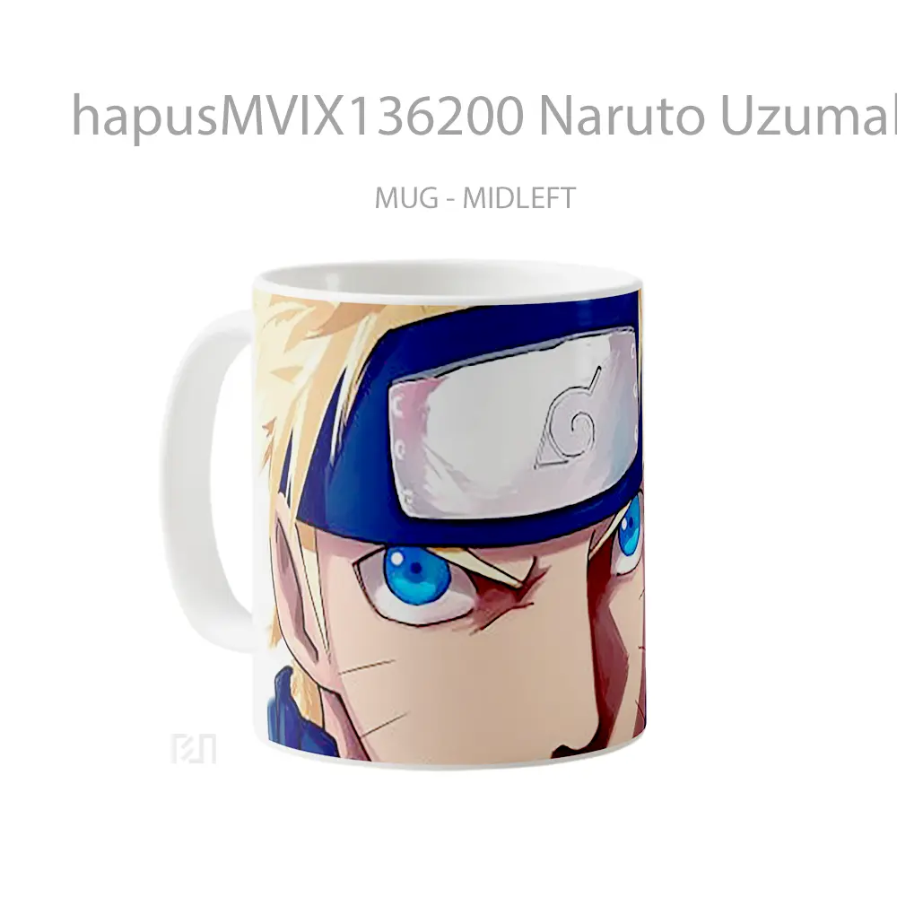 Mug Naruto Uzumaki V4 Cangkir Anime - All-side / Desain