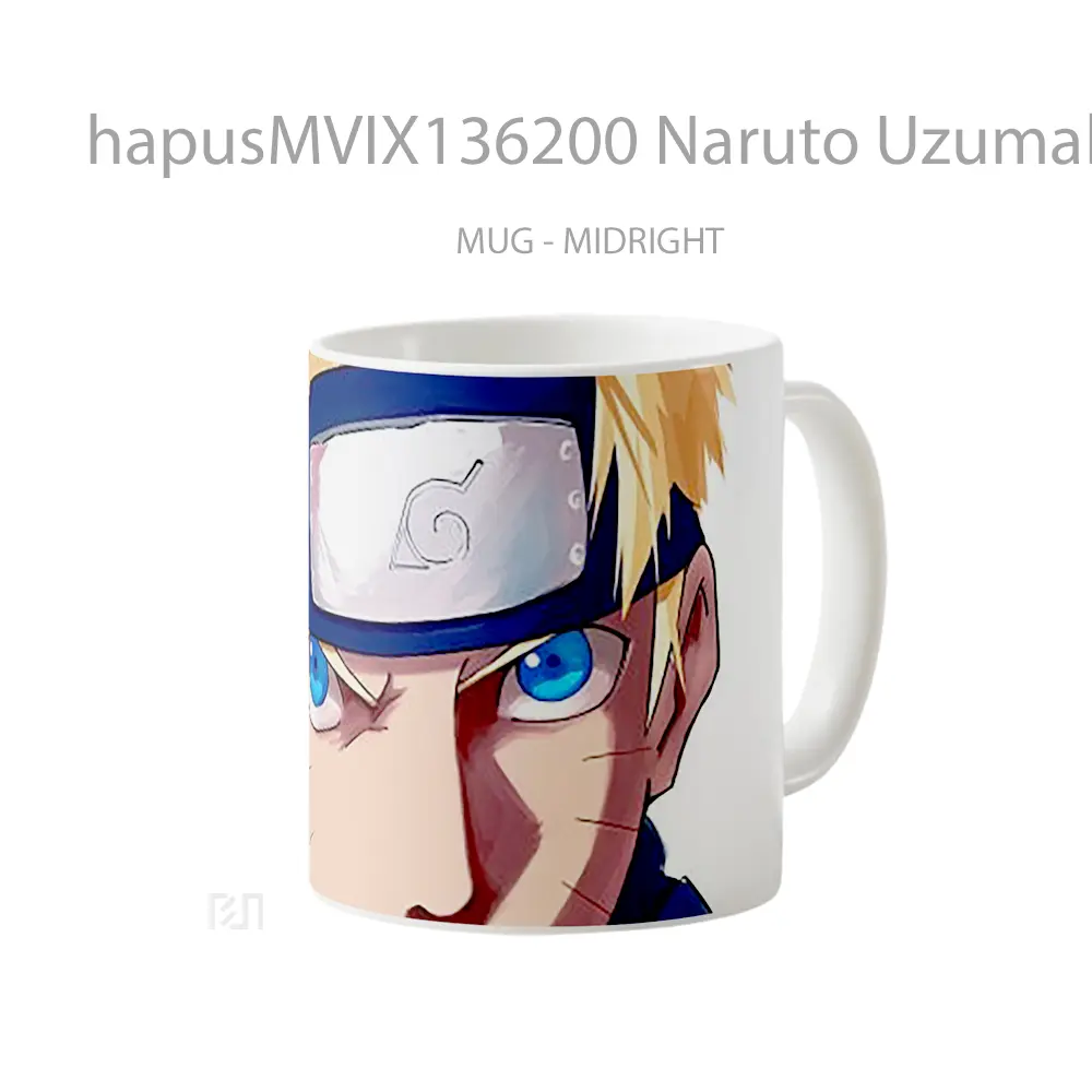 Mug Naruto Uzumaki V4 Cangkir Anime - All-side / Desain
