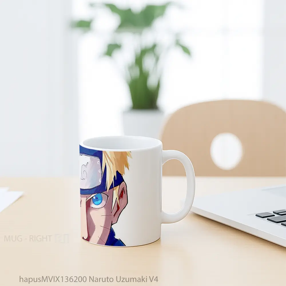 Mug Naruto Uzumaki V4 Cangkir Anime - All-side / Desain