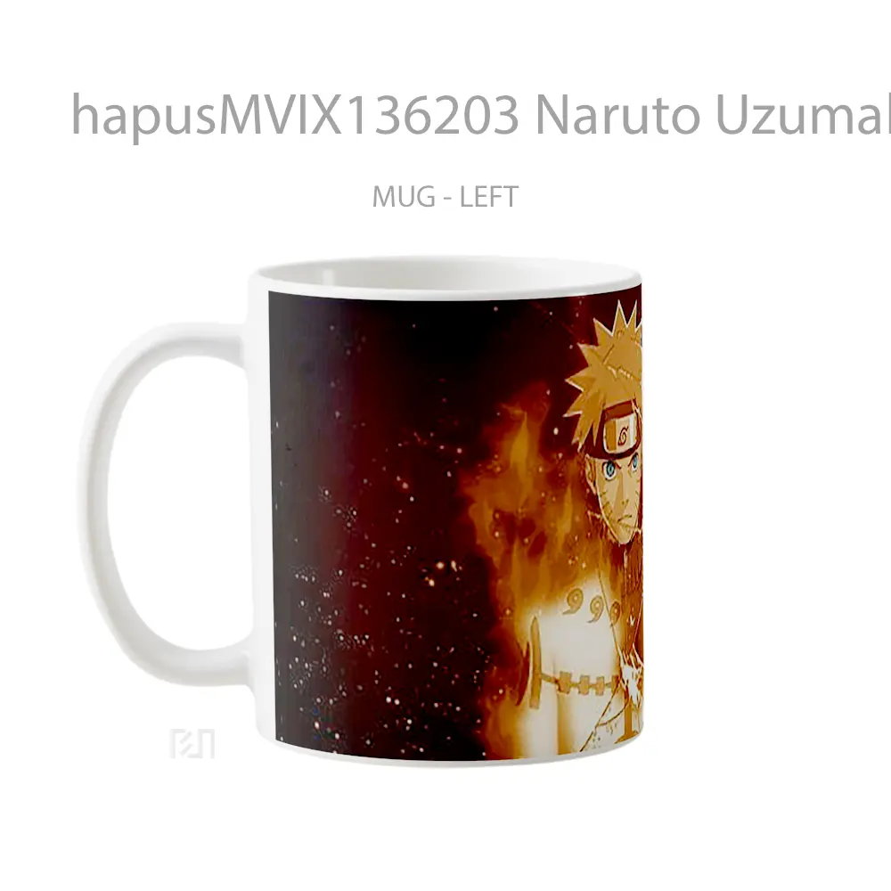 Mug Naruto Uzumaki V5 Cangkir Anime - All-side / Desain