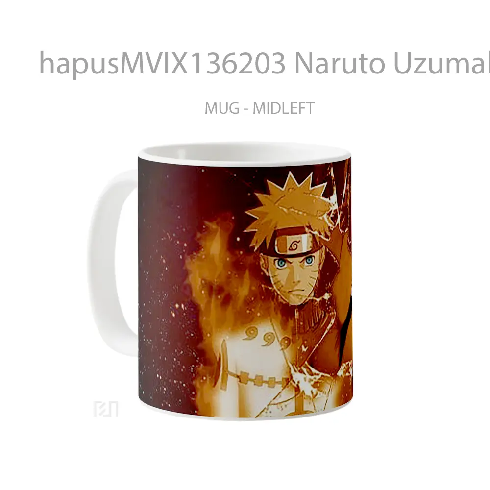 Mug Naruto Uzumaki V5 Cangkir Anime - All-side / Desain