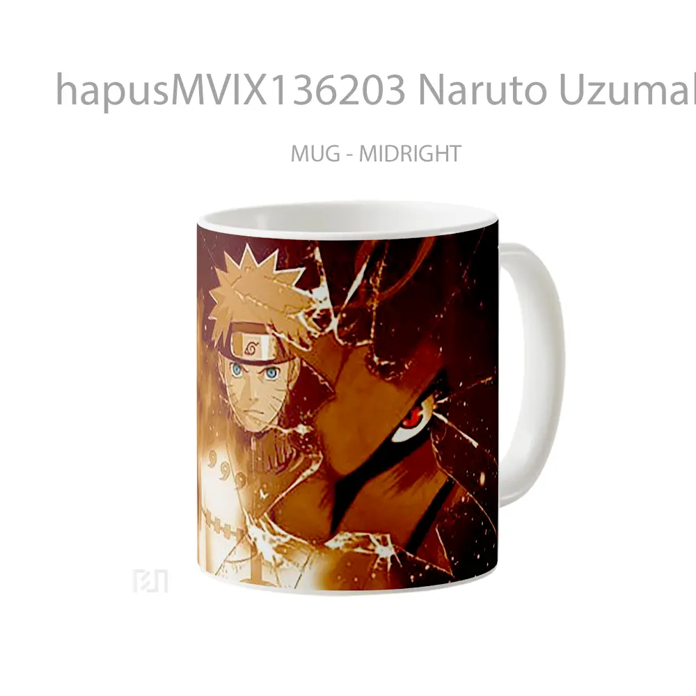 Mug Naruto Uzumaki V5 Cangkir Anime - All-side / Desain