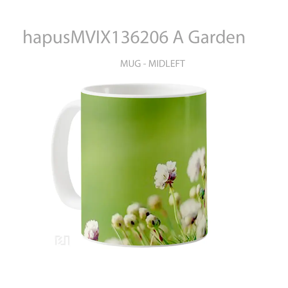 Mug A Garden Gelas Pemandangan Alam - All-side / Desain
