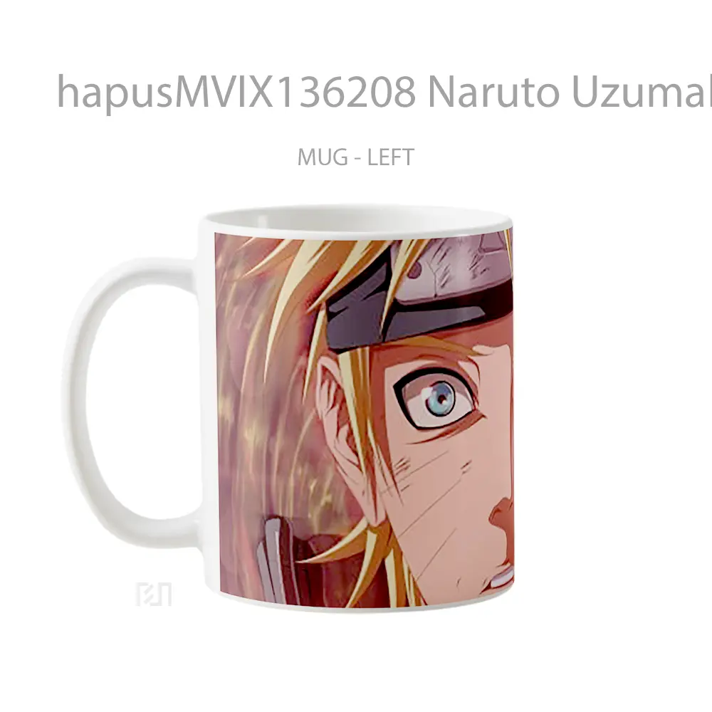 Mug Naruto Uzumaki V6 Cangkir Anime - All-side / Desain