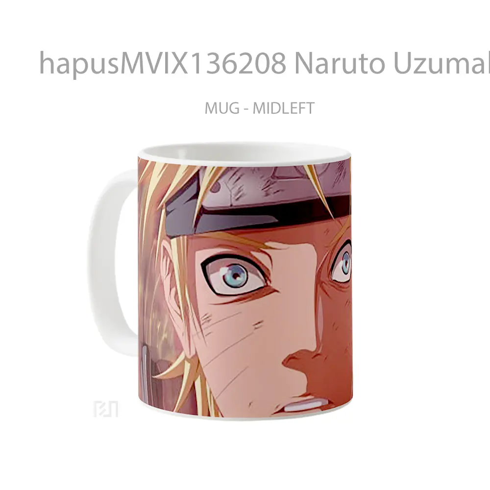 Mug Naruto Uzumaki V6 Cangkir Anime - All-side / Desain