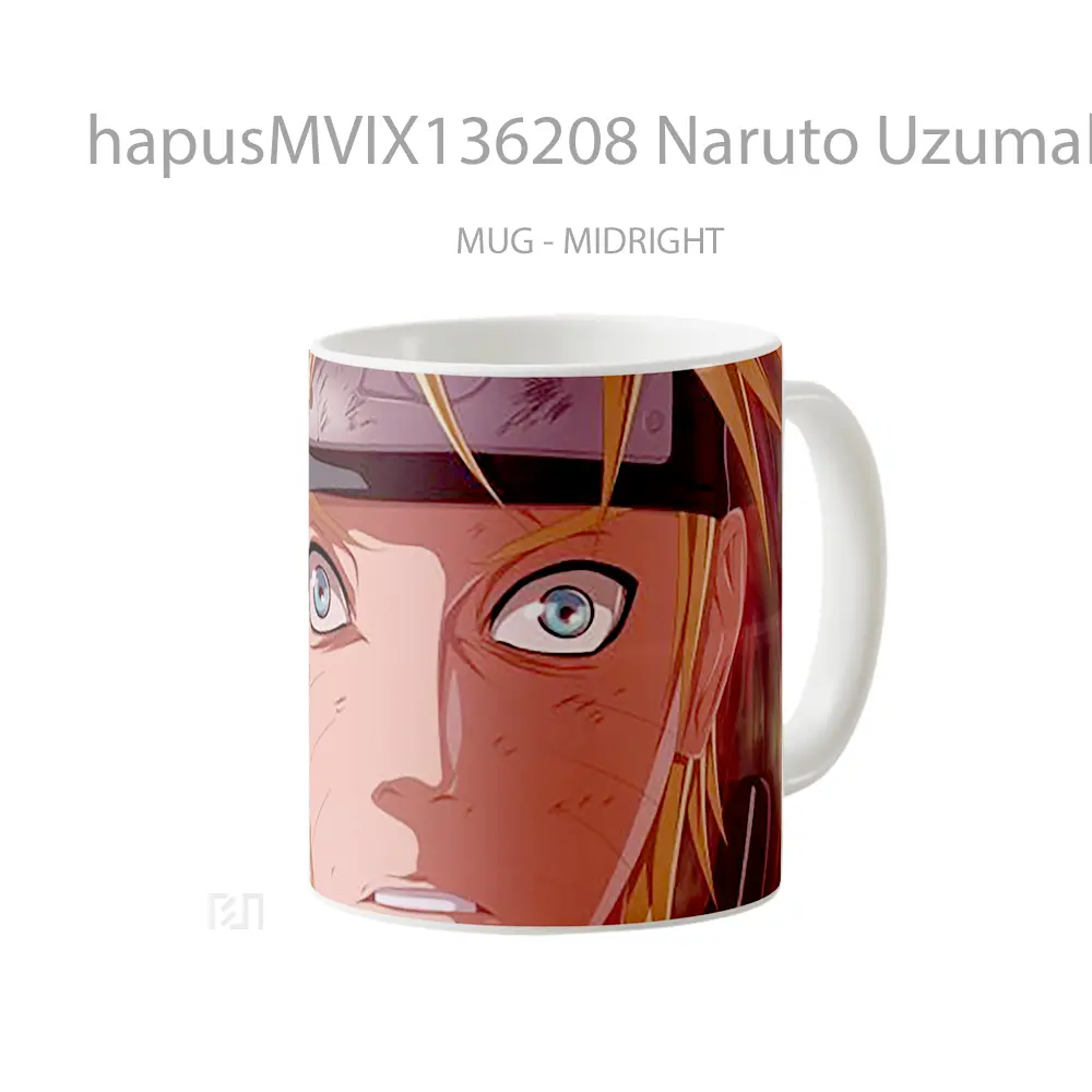 Mug Naruto Uzumaki V6 Cangkir Anime - All-side / Desain