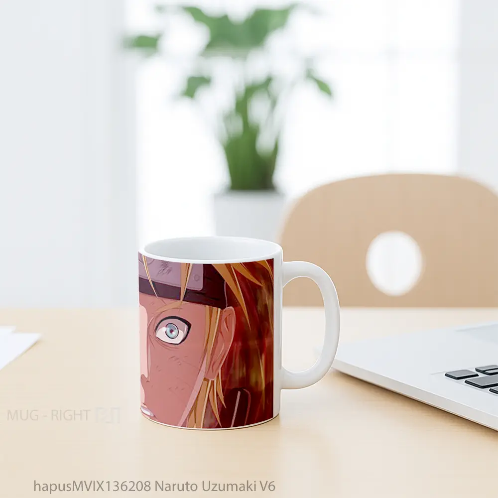 Mug Naruto Uzumaki V6 Cangkir Anime - All-side / Desain