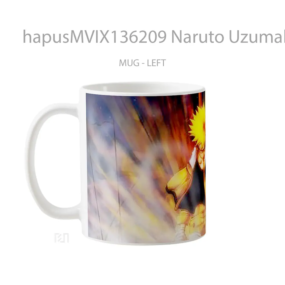 Mug Naruto Uzumaki V7 Cangkir Anime - All-side / Desain