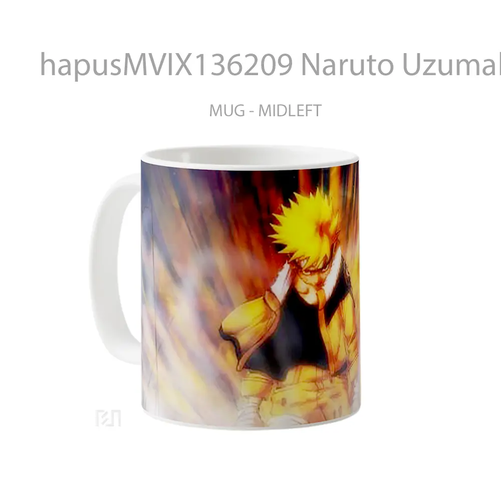 Mug Naruto Uzumaki V7 Cangkir Anime - All-side / Desain