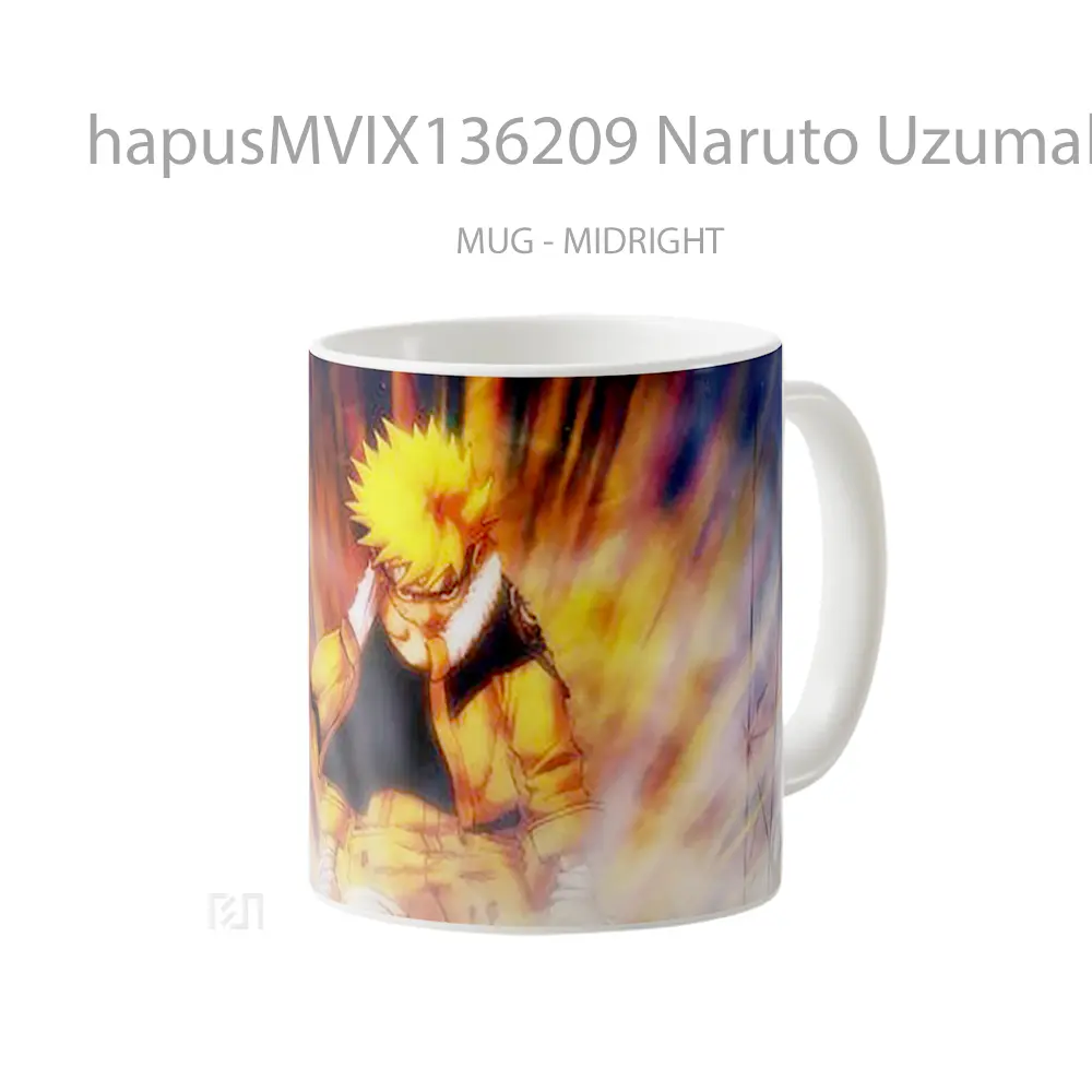 Mug Naruto Uzumaki V7 Cangkir Anime - All-side / Desain