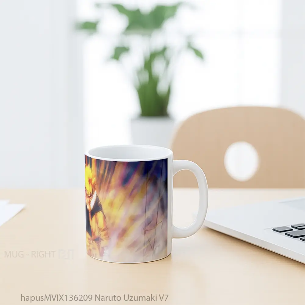 Mug Naruto Uzumaki V7 Cangkir Anime - All-side / Desain