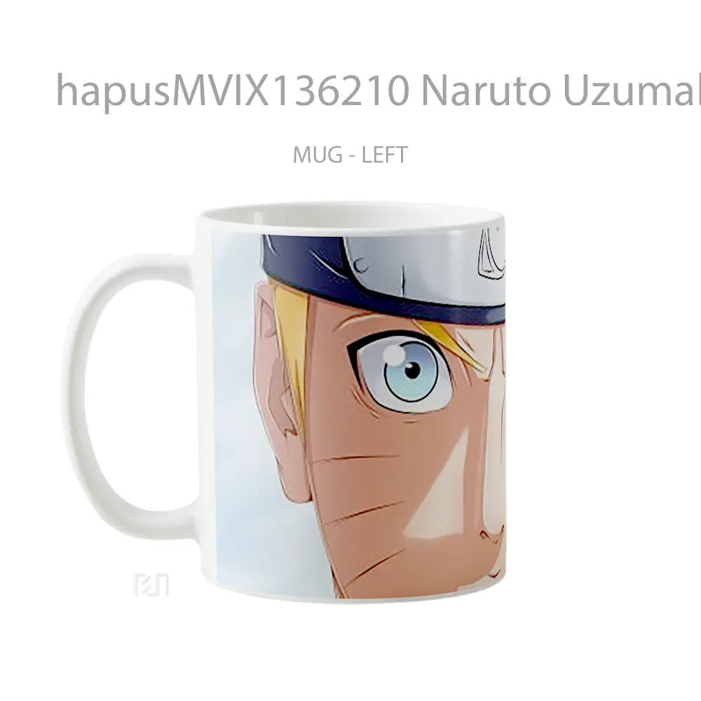 Mug Naruto Uzumaki V8 Cangkir Anime - All-side / Desain