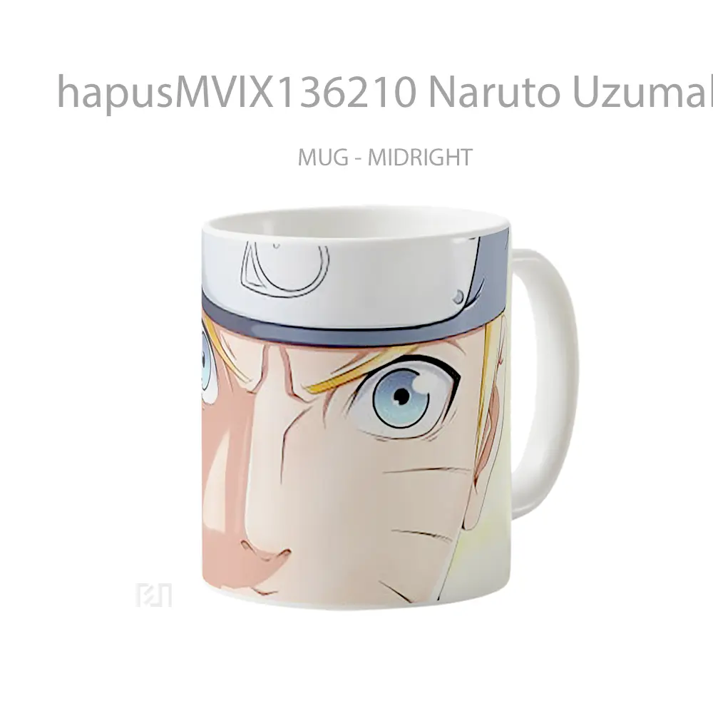 Mug Naruto Uzumaki V8 Cangkir Anime - All-side / Desain