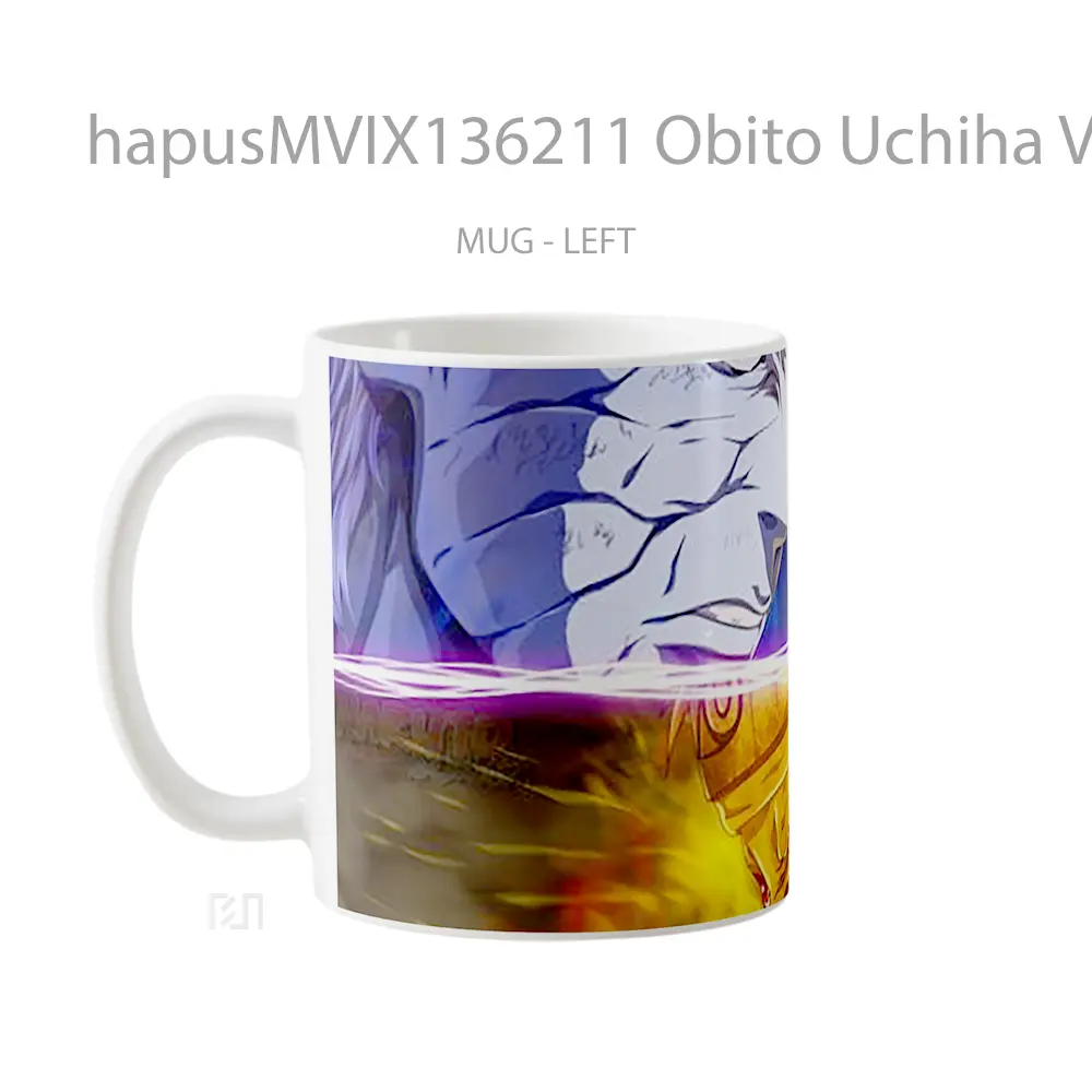 Mug Obito Uchiha Vs Naruto Uzumaki Cangkir Anime - All-side / Desain