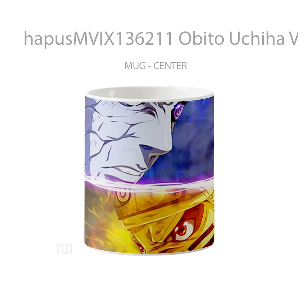 Mug Obito Uchiha Vs Naruto Uzumaki Cangkir Anime