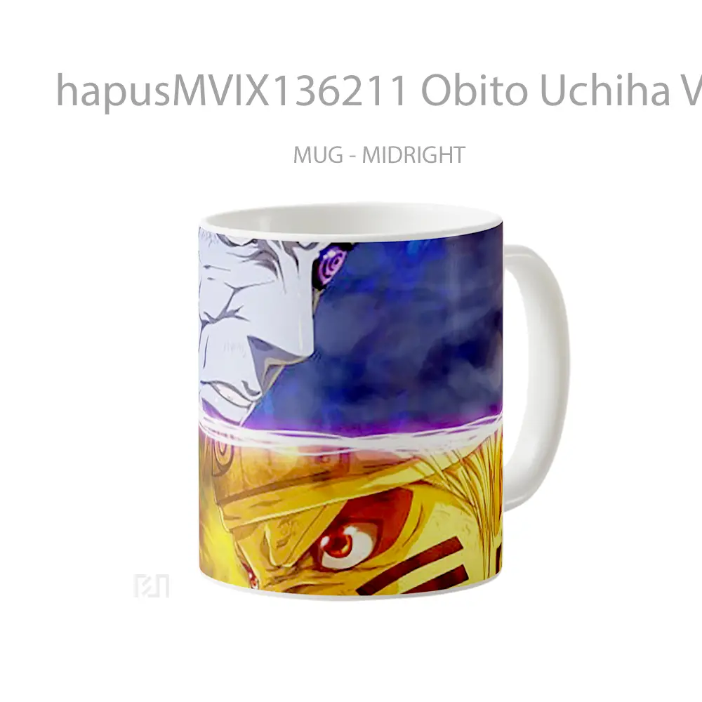 Mug Obito Uchiha Vs Naruto Uzumaki Cangkir Anime - All-side / Desain