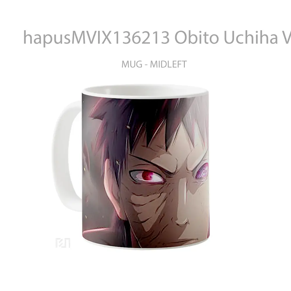 Mug Obito Uchiha V1 Gelas Keramik Unik - All-side / Desain