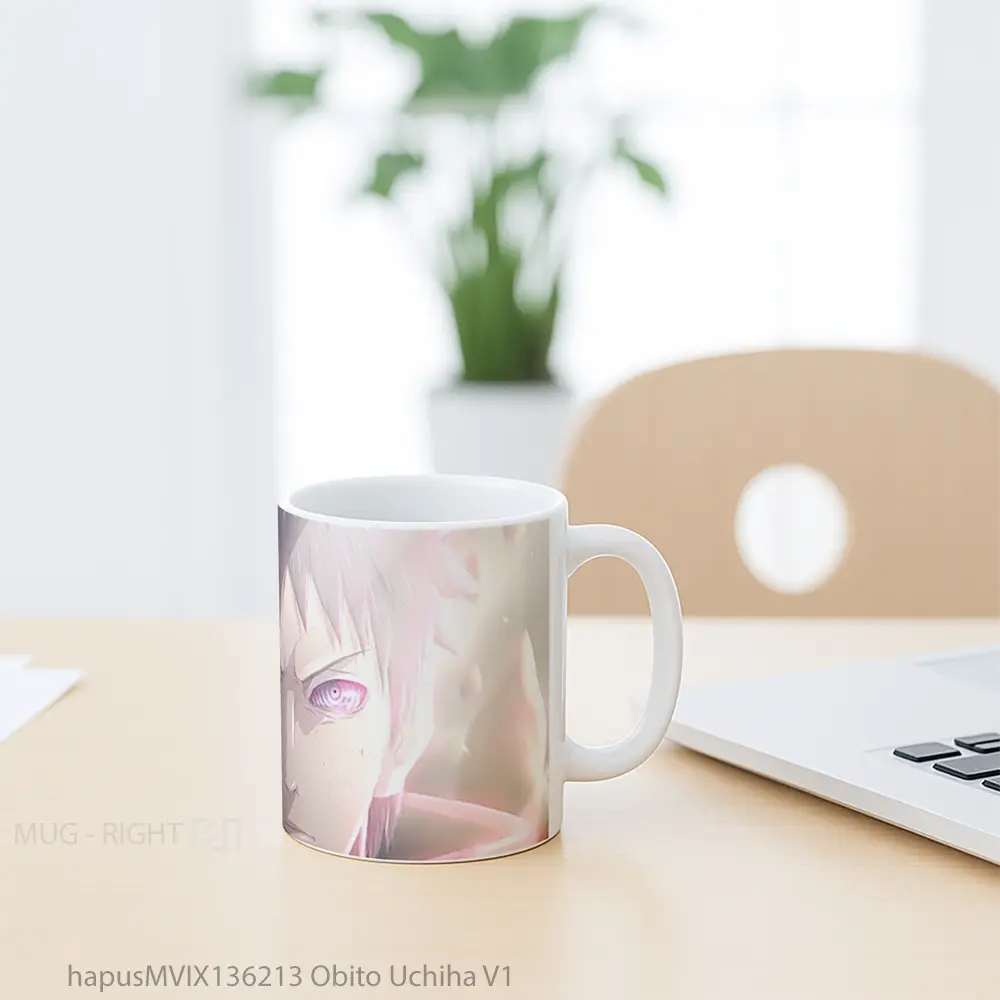 Mug Obito Uchiha V1 Gelas Keramik Unik - All-side / Desain