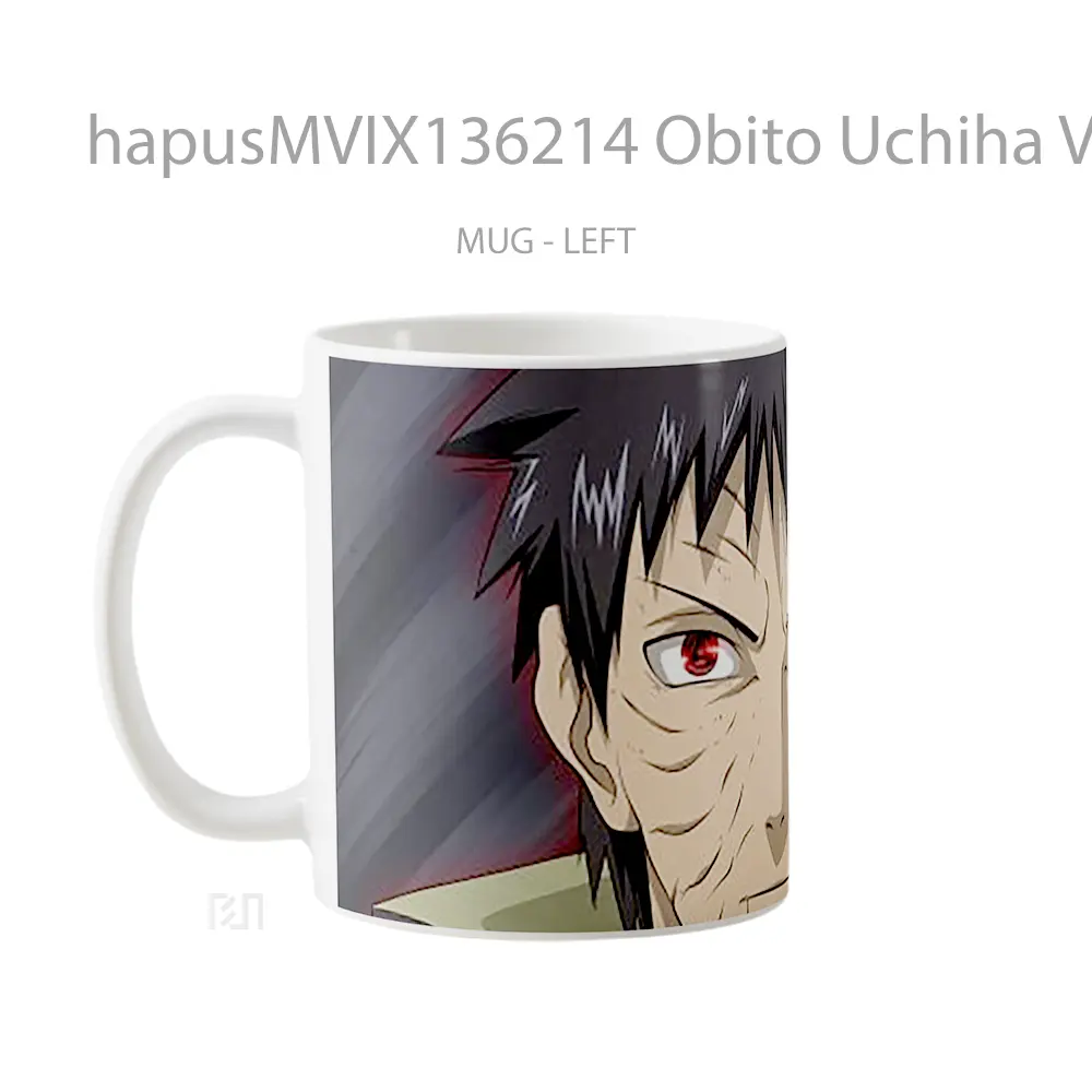 Mug Obito Uchiha V2 Gelas Keramik Unik - All-side / Desain