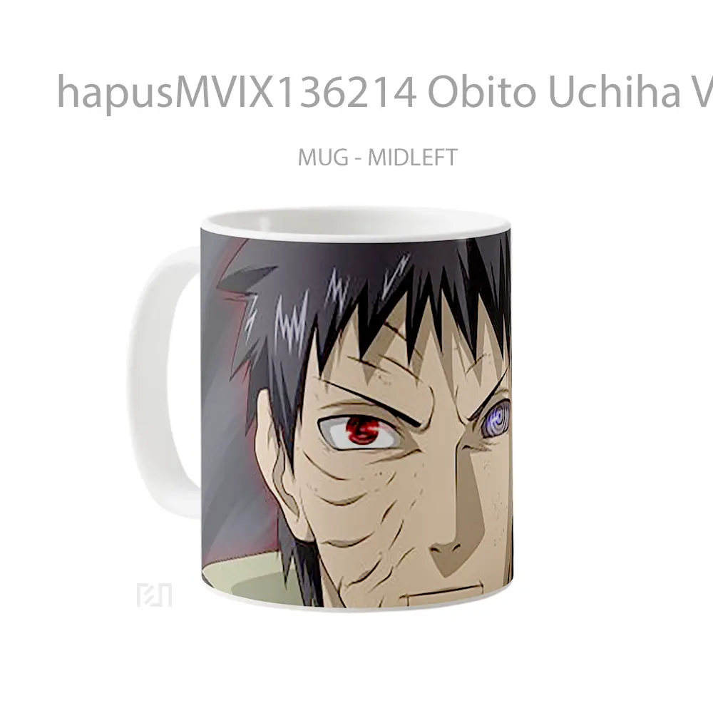 Mug Obito Uchiha V2 Gelas Keramik Unik - All-side / Desain
