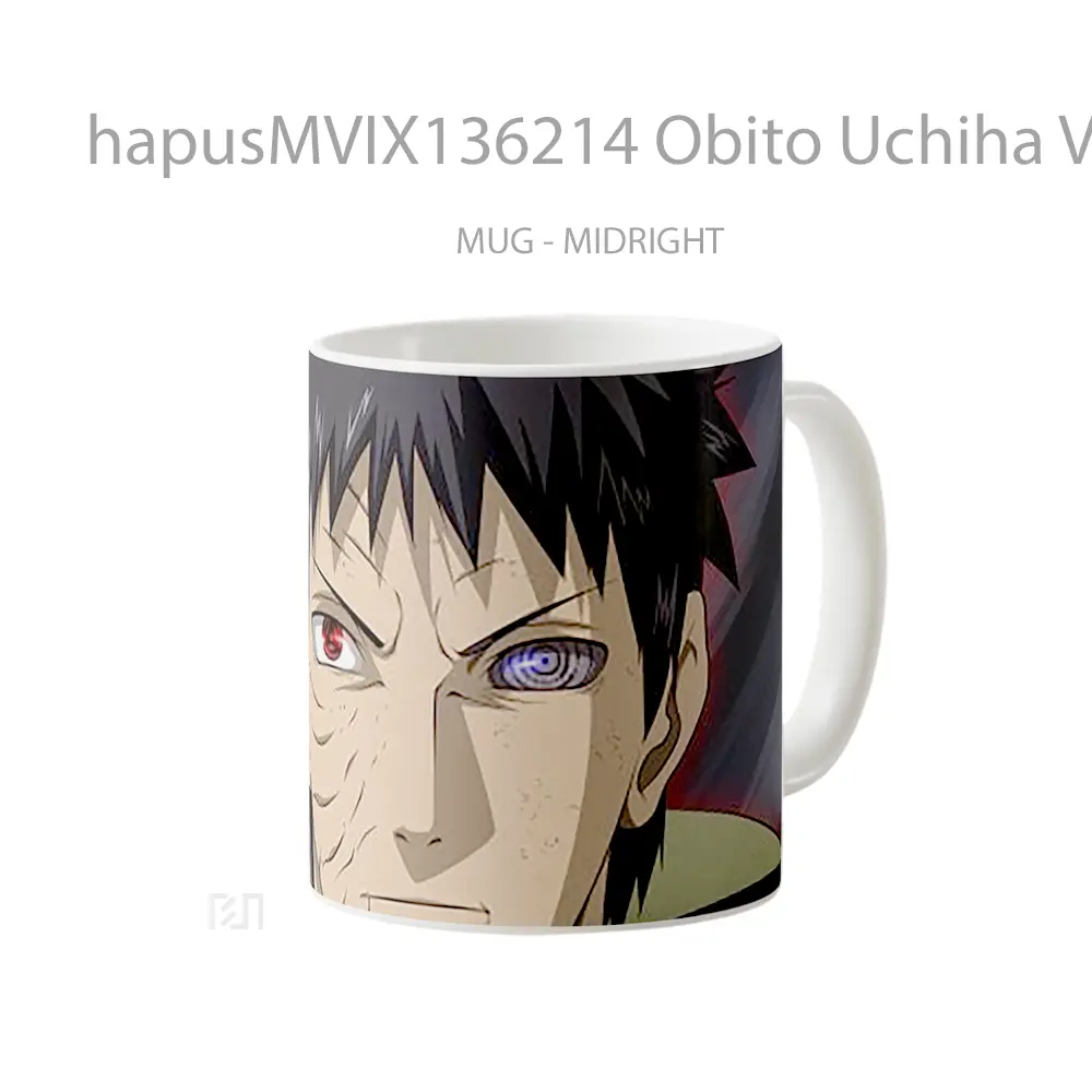 Mug Obito Uchiha V2 Gelas Keramik Unik - All-side / Desain