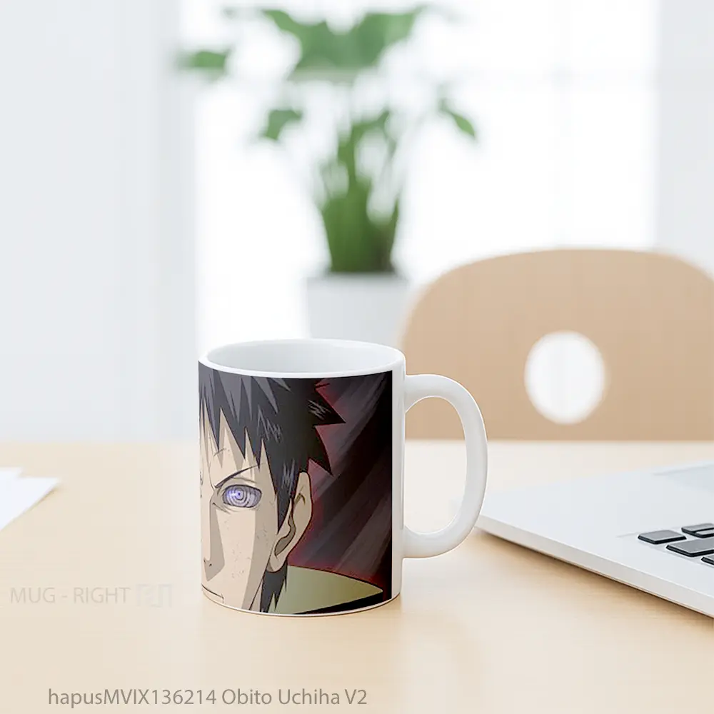 Mug Obito Uchiha V2 Gelas Keramik Unik - All-side / Desain