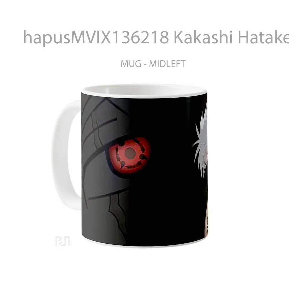 Mug Kakashi Hatake Sharingan Gelas Keramik Unik - All-side / Desain