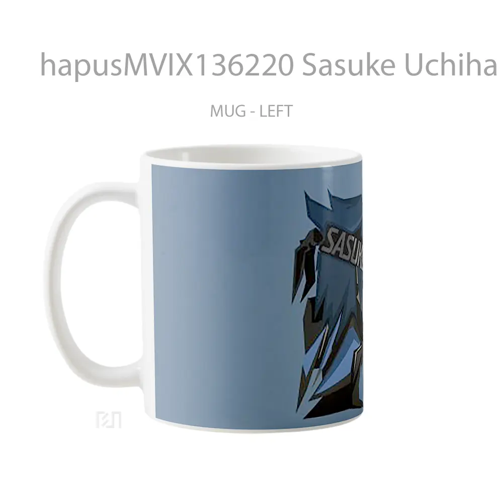 Mug Sasuke Uchiha Illustration Cangkir Anime - All-side / Desain
