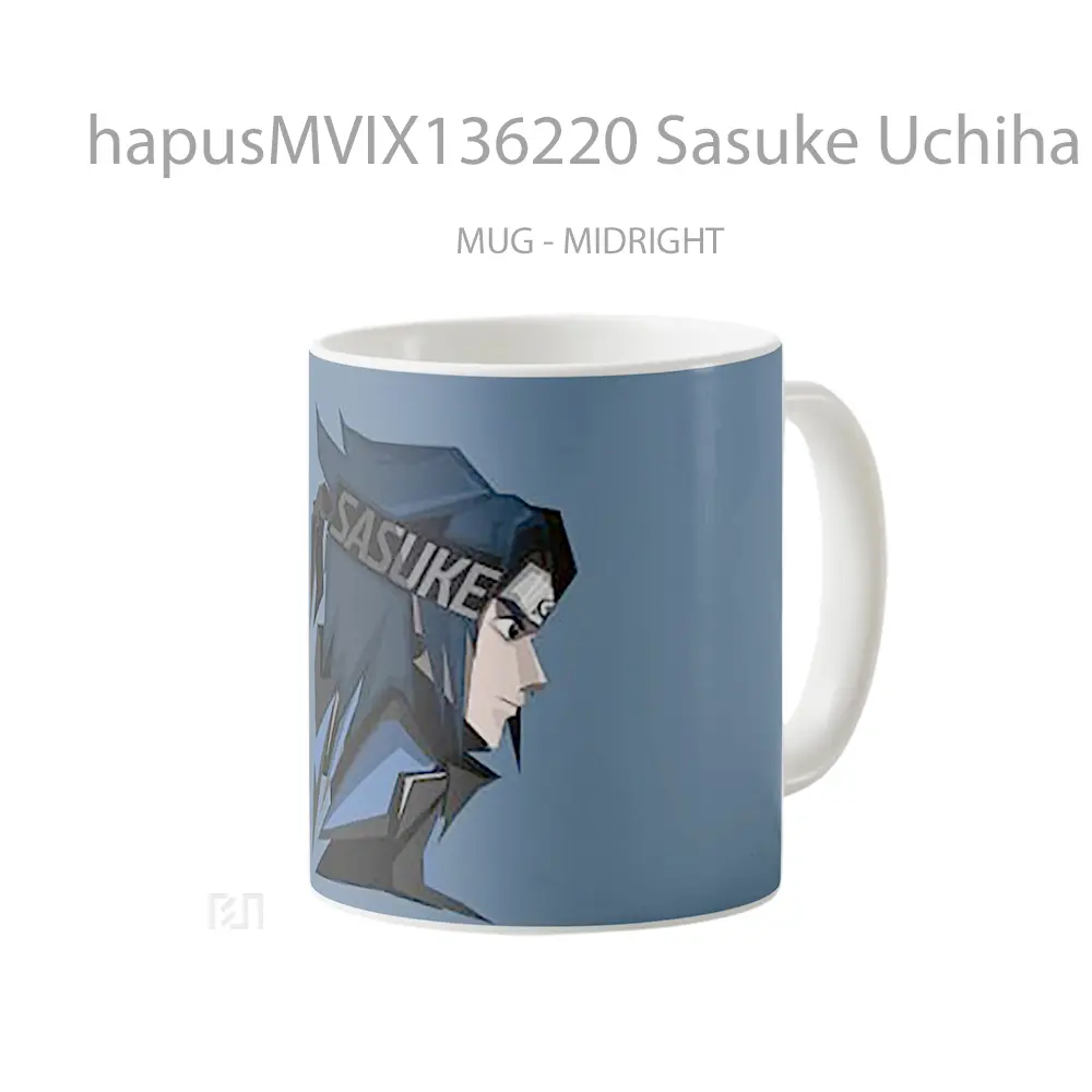 Mug Sasuke Uchiha Illustration Cangkir Anime - All-side / Desain