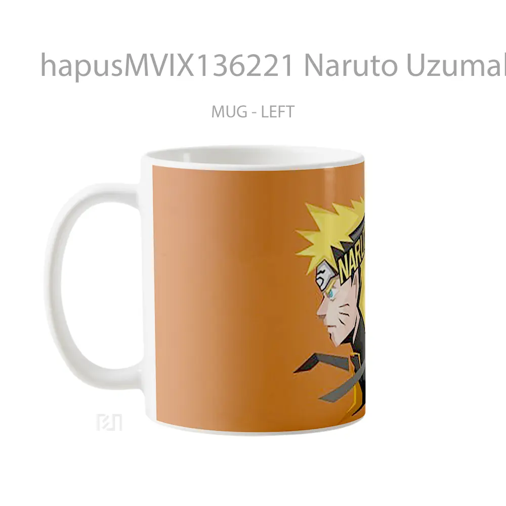 Mug Naruto Uzumaki Illustration Cangkir Anime - All-side / Desain