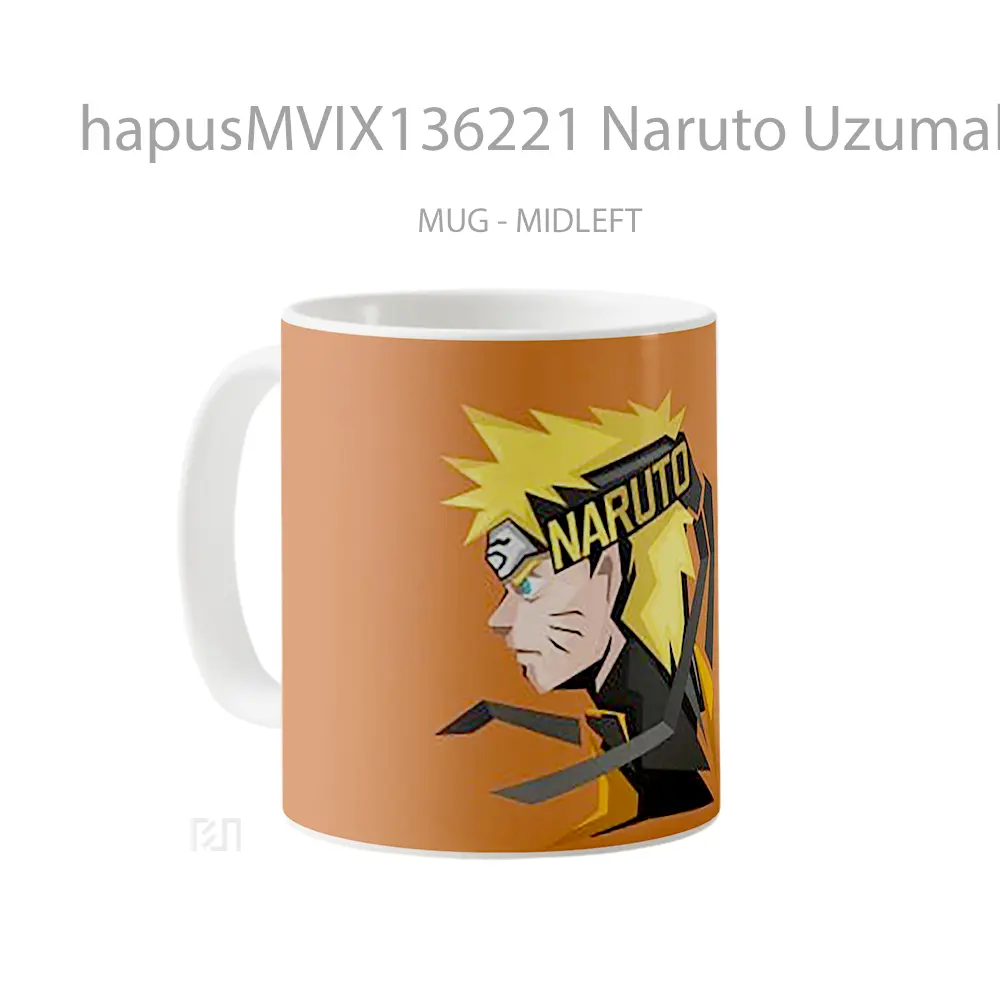 Mug Naruto Uzumaki Illustration Cangkir Anime - All-side / Desain
