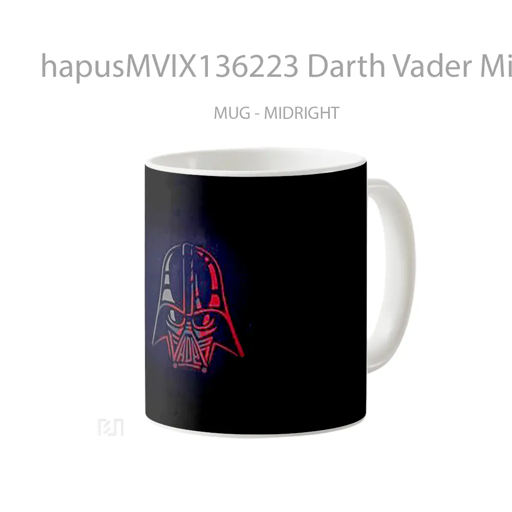 Mug Darth Vader Minimalist Gelas Star Wars - All-side / Desain