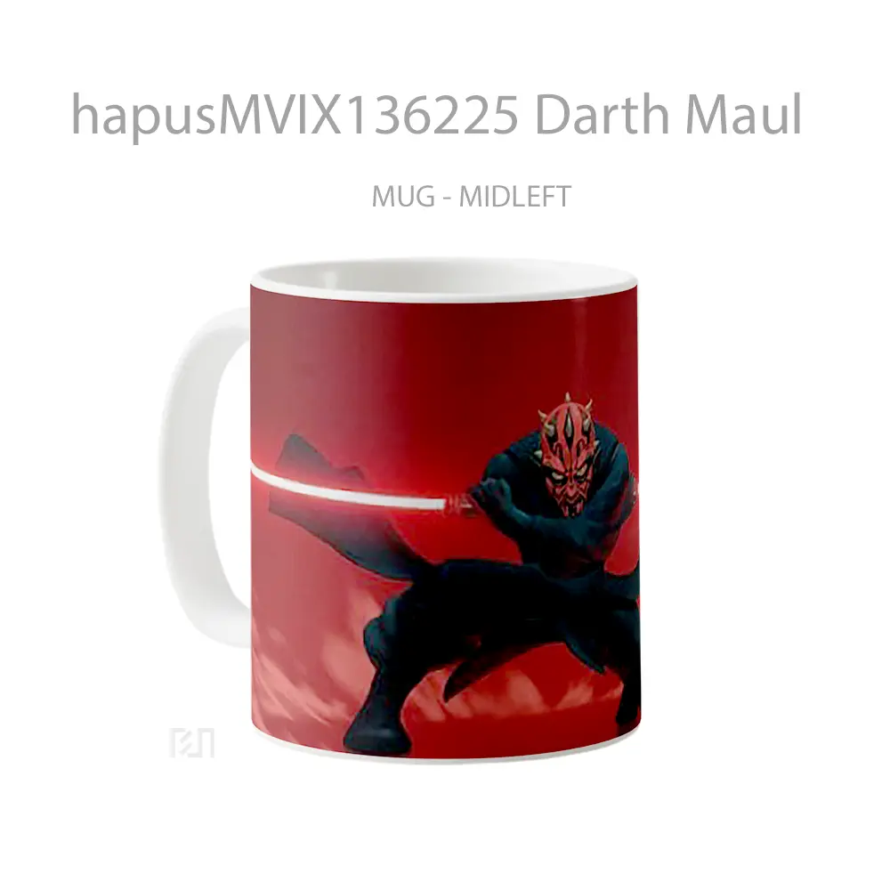 Mug Darth Maul Gelas Star Wars - All-side / Desain
