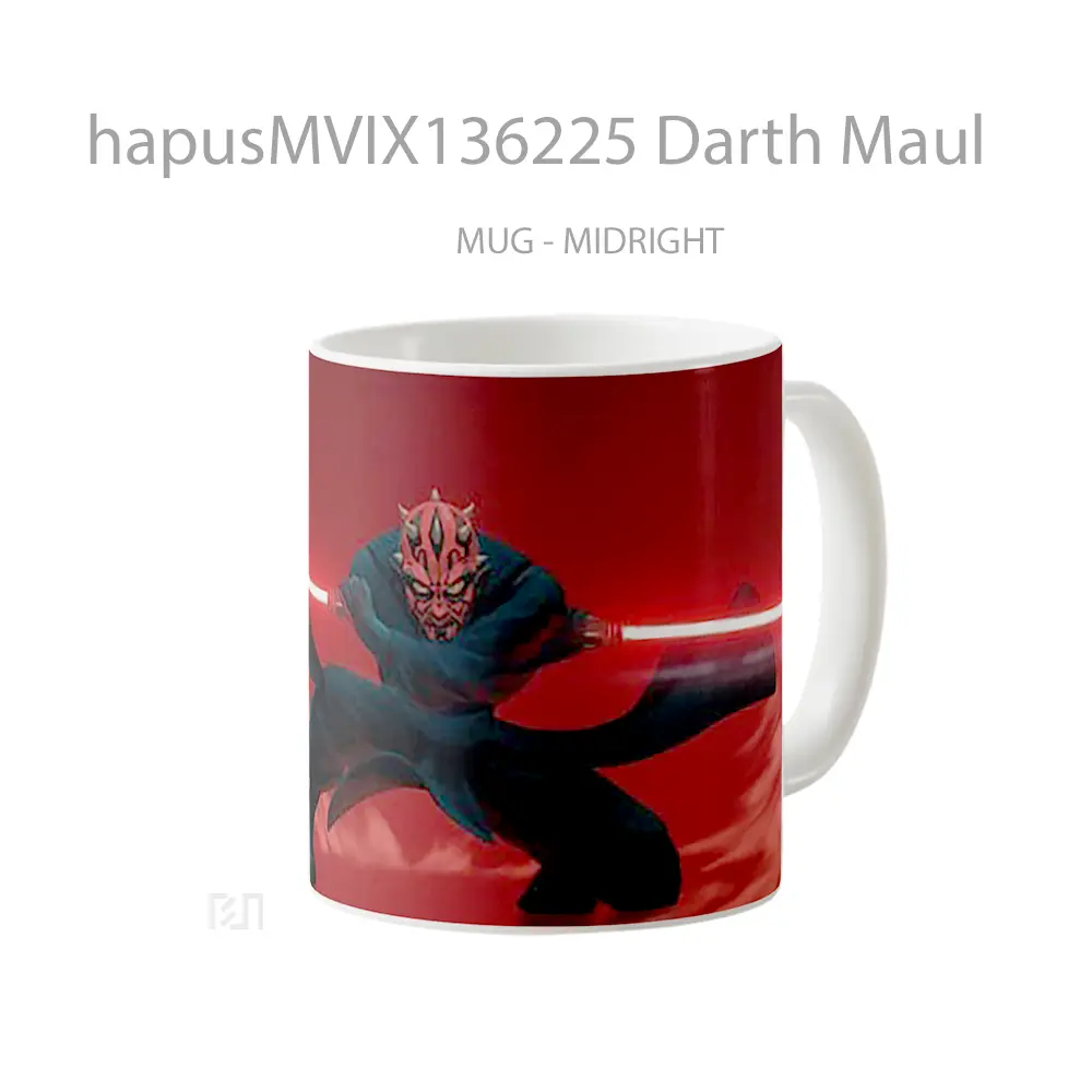 Mug Darth Maul Gelas Star Wars - All-side / Desain