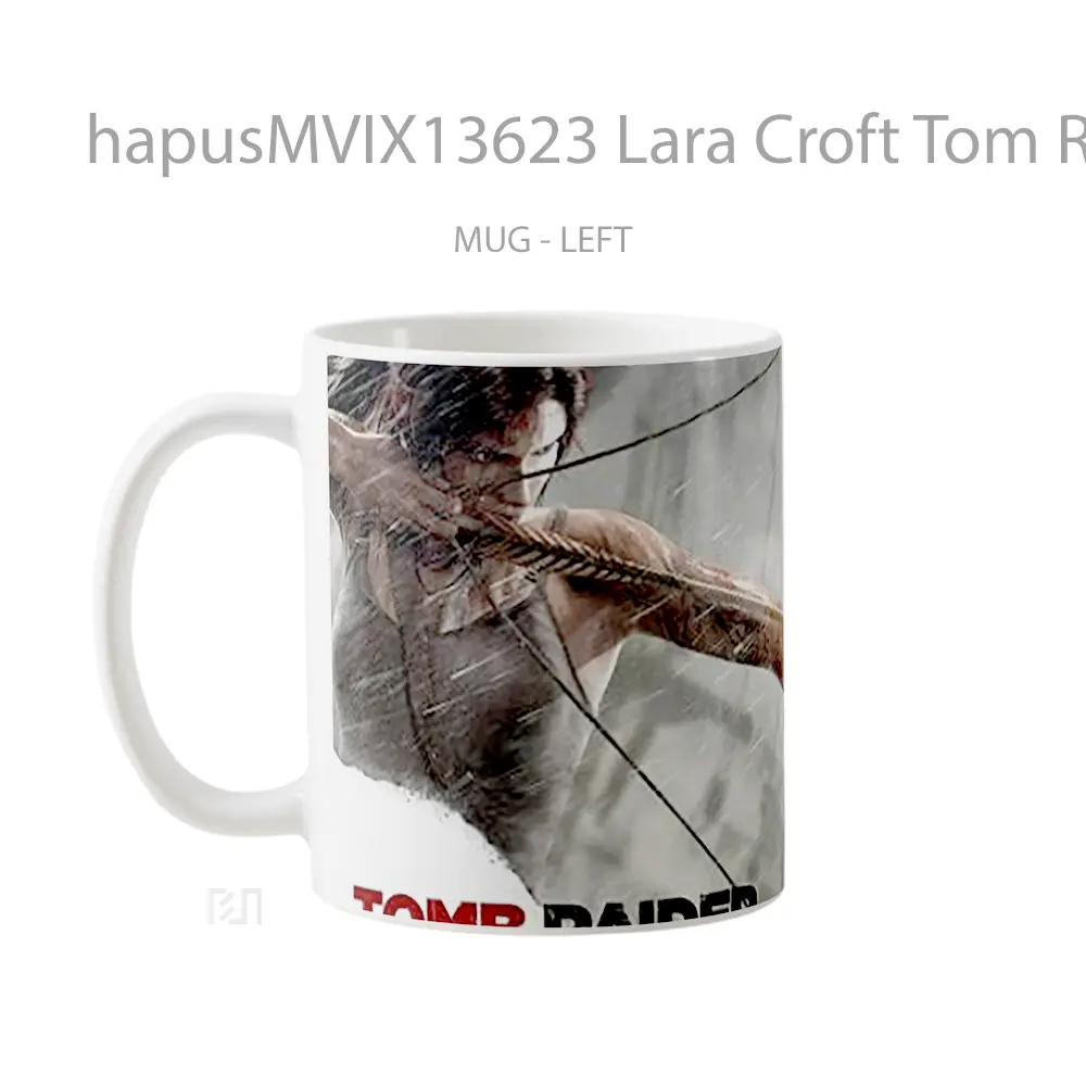 Mug Lara Croft Tom Raider Gelas Keramik Unik - All-side / Desain