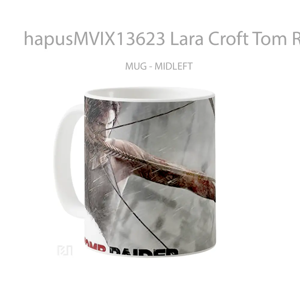 Mug Lara Croft Tom Raider Gelas Keramik Unik - All-side / Desain