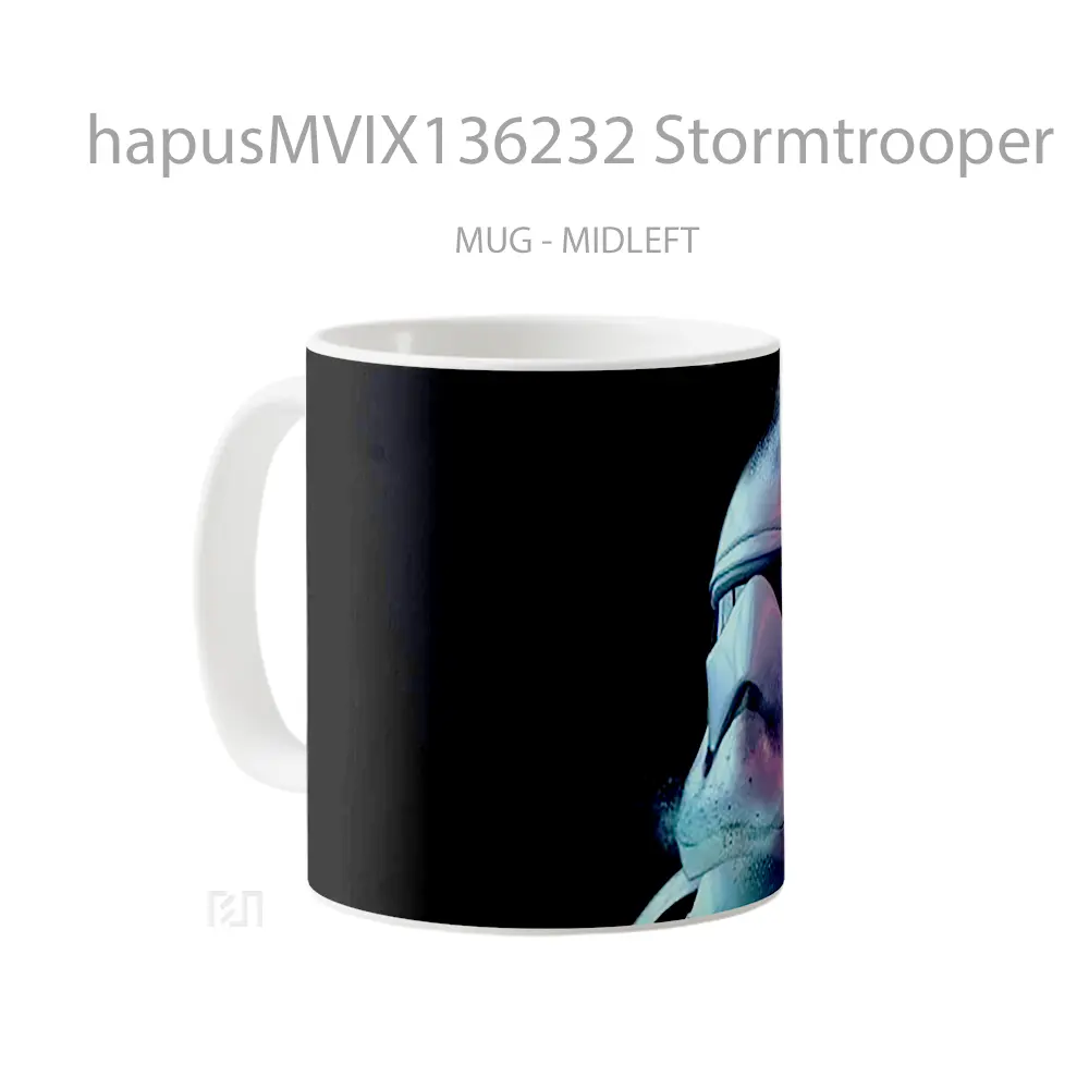 Mug Stormtrooper Gelas Star Wars - All-side / Desain