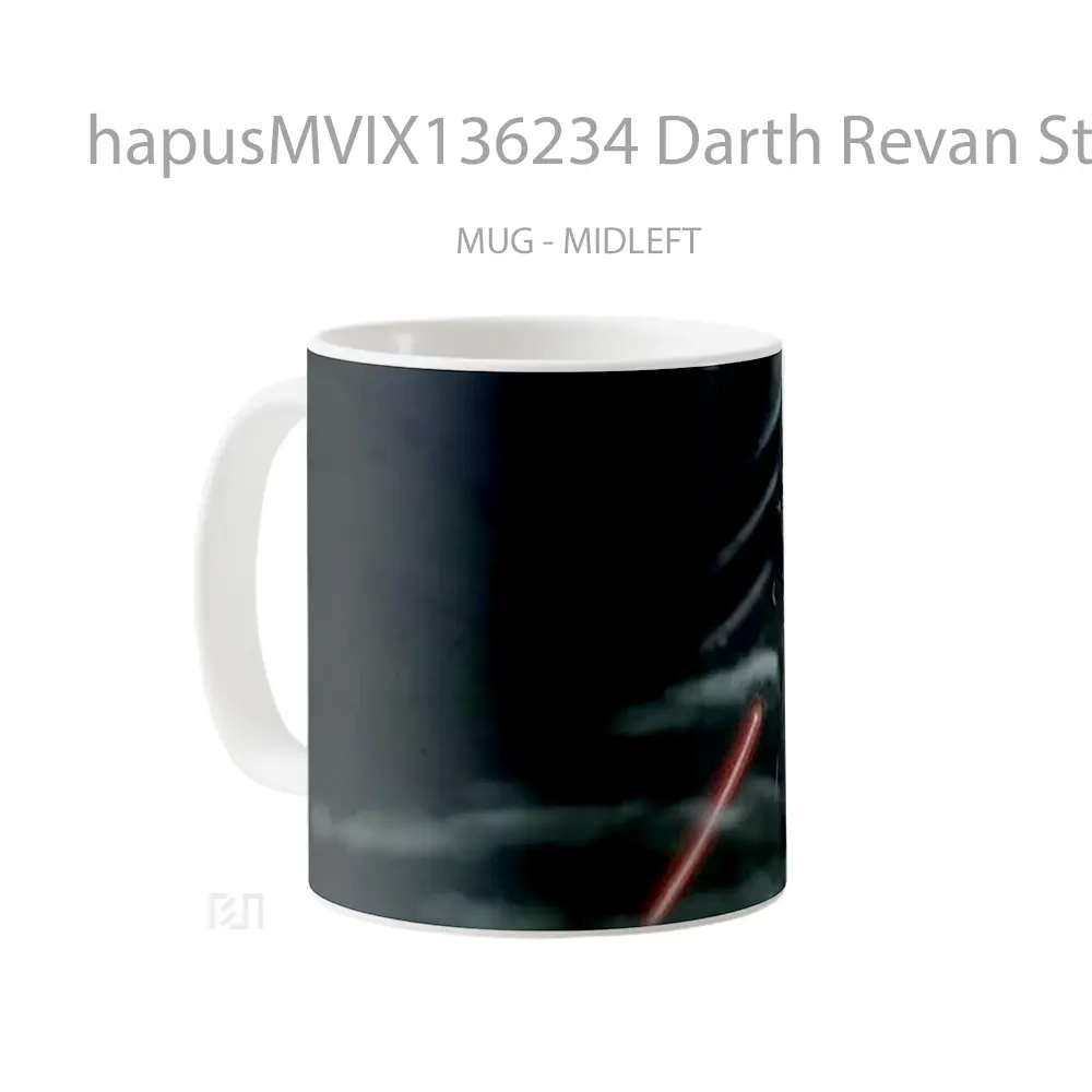 Mug Darth Revan Star Wars With Lightsaber Gelas Star Wars - All-side / Desain