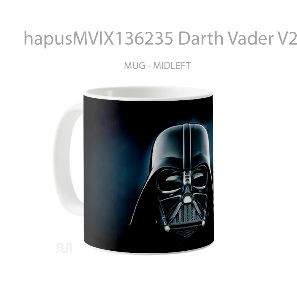 Mug Darth Vader V2 Gelas Star Wars - All-side / Desain