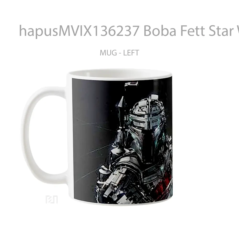 Mug Boba Fett Star Wars V1 Gelas Star Wars - All-side / Desain