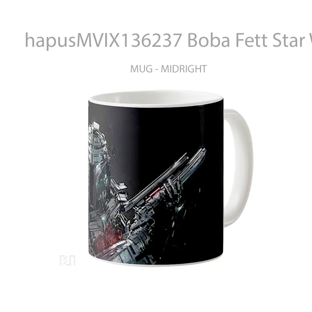 Mug Boba Fett Star Wars V1 Gelas Star Wars - All-side / Desain