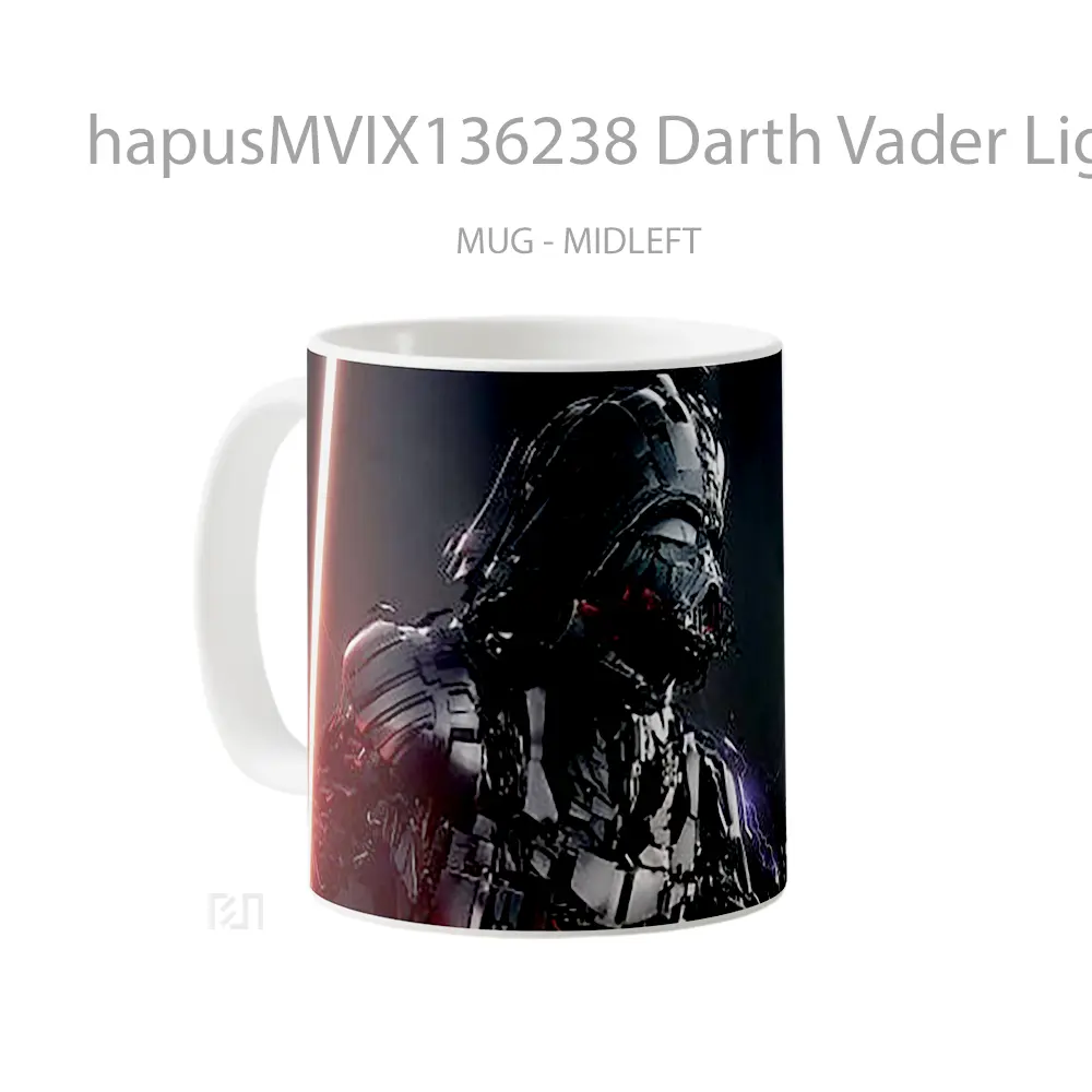 Mug Darth Vader Lightsaber Star Wars Gelas Star Wars - All-side / Desain