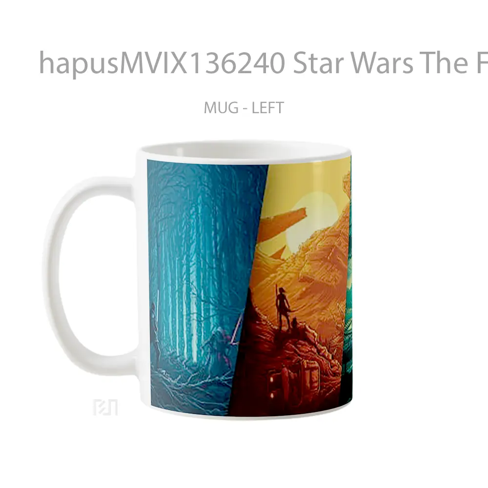 Mug Star Wars The Force Awakens Poster Gelas Star Wars - All-side / Desain